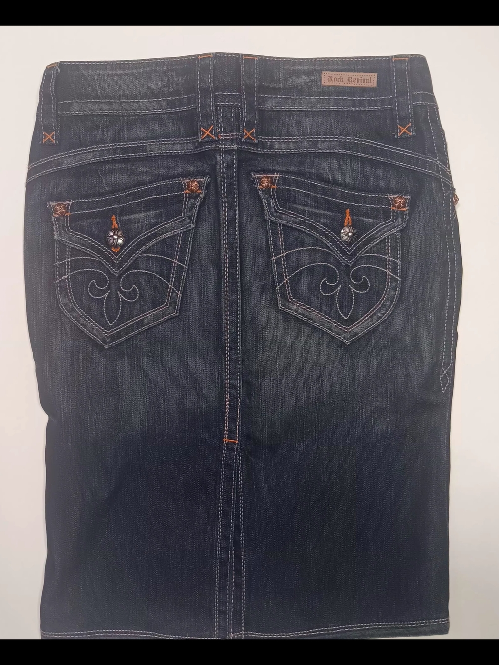 Rock Revival Dark Indigo Pencil Skirt